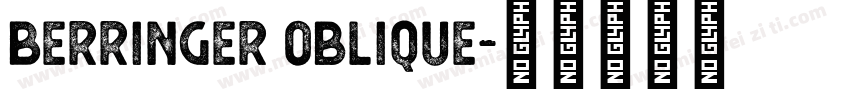 Berringer Oblique字体转换